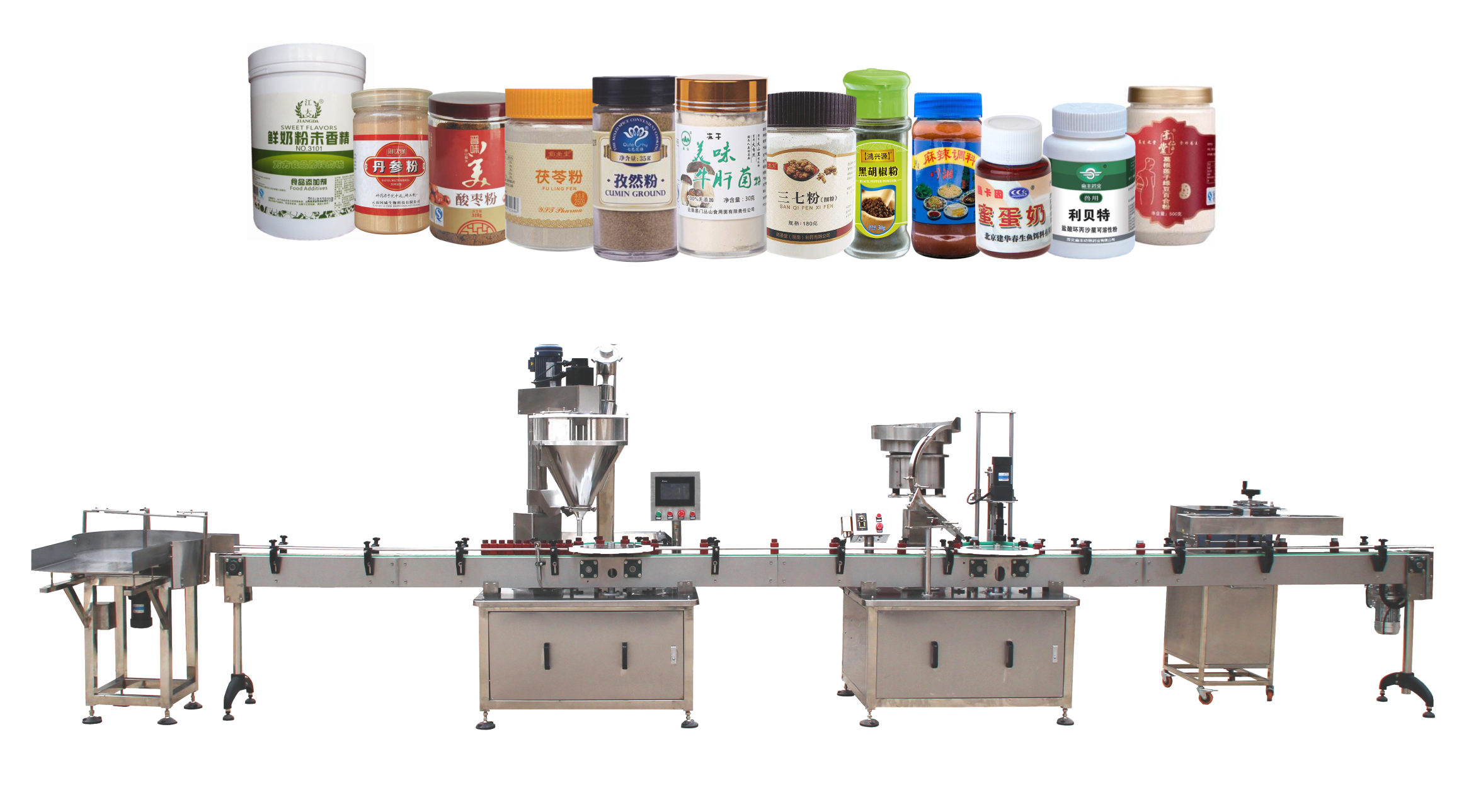 全自动粉末瓶装灌装线